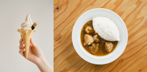 干しいもソフトと干しいもカレー
